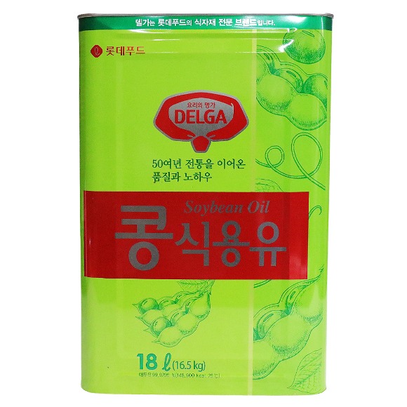 1박스) 롯데 식용유 콩기름 18L