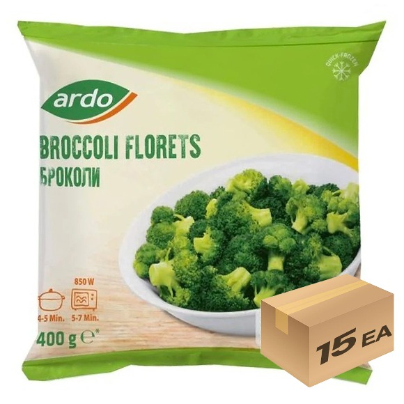 1박스) 아르도 비건 냉동야채 브로콜리 400g x 15개입